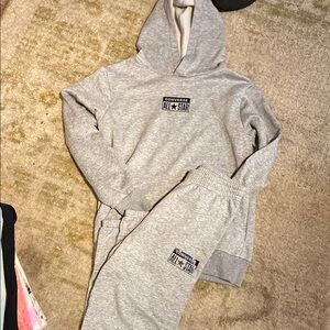 Converse Kids Gray Hoodie and Joggers Set